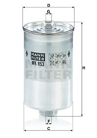 Fuel filter fits - fits:, escort