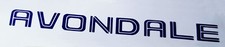 Avondale caravan decal sticker - avondale,