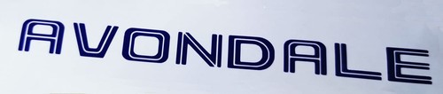 Avondale caravan decal sticker - caravan,