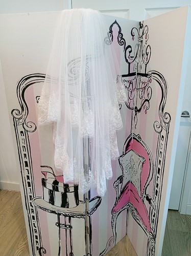 Wedding veil double layered - veil,