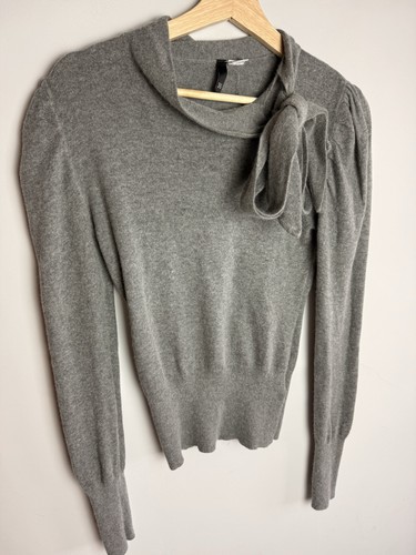 Angora wool blend grey tie - angora,