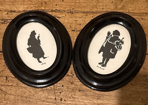 Pair portrait miniatures - of,