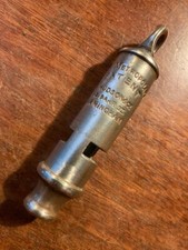 Antique Collectable Metropolitan Police Whistle J Hudson, 13 Barr St, Birmingham