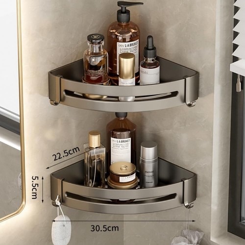 Corner shower caddy drill - shower,