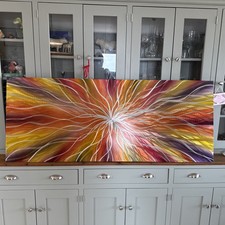 Modern abstract metal wall