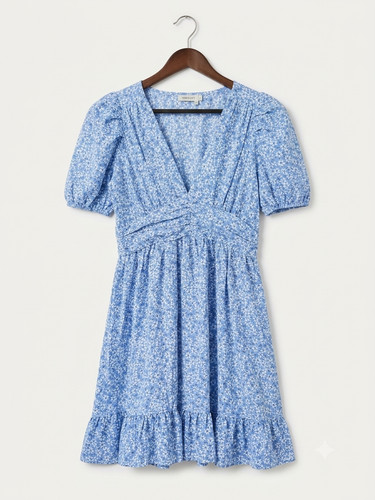 Vera lucy blue ditsy floral - lucy,