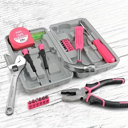 Ladies pink tool box - ladies, set