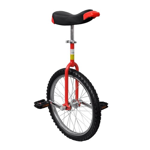 Red adjustable unicycle - adjustable, 20