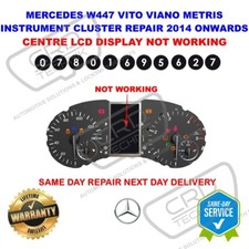 MERCEDES VITO VIANO W447 INSTRUMENT CLUSTER 2015   , LCD DISPLAY REPAIR SERVICE