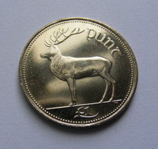 2000 Irish One Pound Coin High Grade From Mint Bag Ireland £1 Last Year Issued