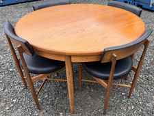 G Plan Fresco Dining Table & 4 Chairs by VB Wilkins Vintage Retro Mid Century🚚I