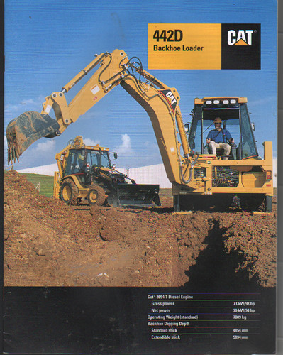 Caterpillar 442d tractor - "442d",