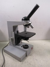 Leitz Wetzlar SM-LUX Monocular Microscope with 3 Objectives 40x 10x 4x 