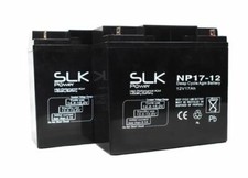 2 X 12v 22AH MOBILITY SCOOTER BATTERIES - UPGRADE 17AH 18AH 20AH BATTERIES