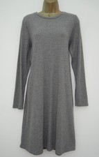 M&S GREY RIBBED SWING TUNIC