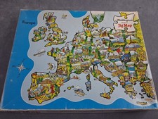 Vintage Waddingtons Jig Map