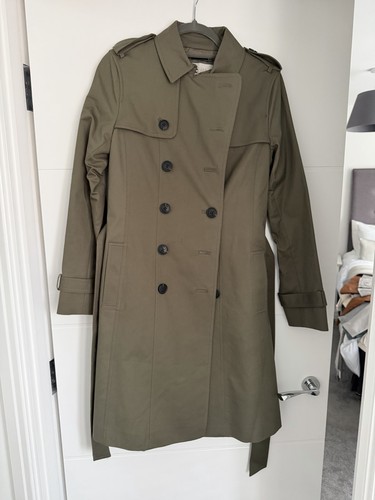 Hobbs cotton trench coat - coat, olive