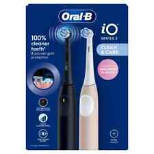 Oral-B iO Series 2 Electric Toothbrush - Duo - Night Black & Calm Pink