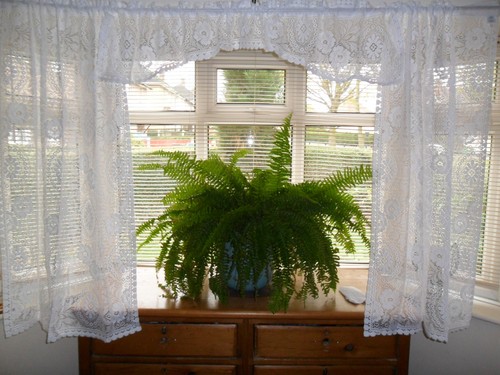 Piece lace curtain set - set., x