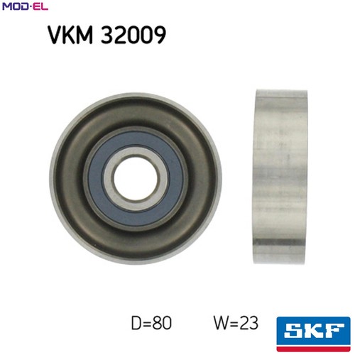 Deflectionguide pulley vribbed - deflectionguide,