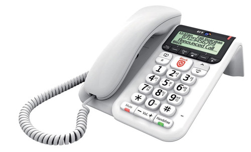 Corded landline phone decor - corded,