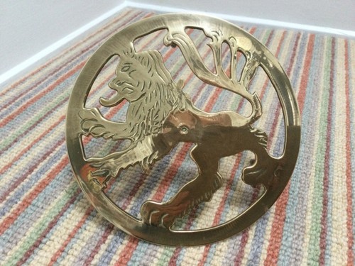 Antique victorian brass - antique, trivet
