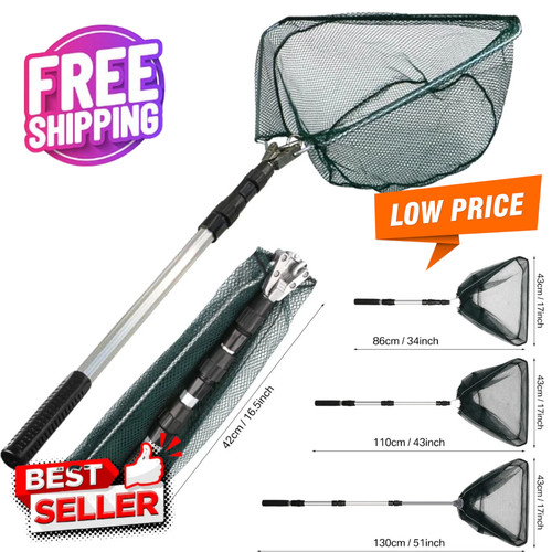 Pond fish catch net telescopic - pond,