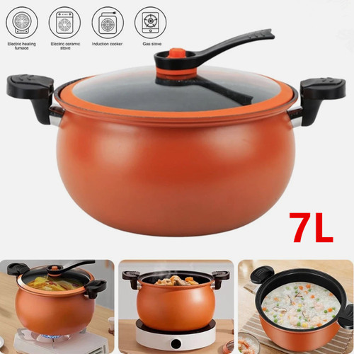 Large non stick soup pot - 7l,