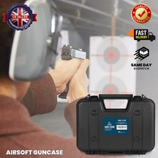 Airsoft Pistol Case Hard Gun Storage Lockable Tactical Flight Foam Inserted Box