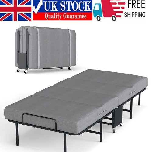 Portable folding bed with - folding,
