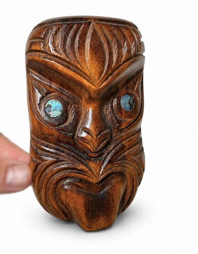 Maori tribal wooden tiki - maori,
