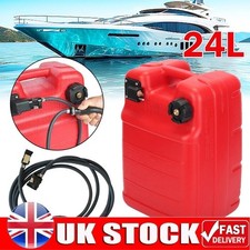 24Ltr Portable Boat Fuel Tank, 3m Fuel line, Guage For Yamaha Outboard Connector