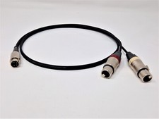 QUAD 4 Pin Din Plug to 2 x XLR