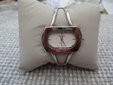 Figaro Bangle Style Silver Finish Ladies Watch