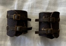 Leather Gaiters/Boot Covers for 1/6 Scale Action Figures WW1/WW2 Army Clothing 