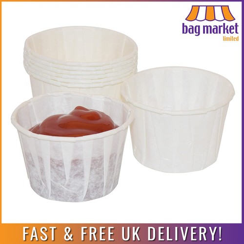 Round paper sauce pots souffle - round,