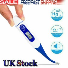 Digital Medical FLEXI Thermometer Beeper Fever Alarm LCD Baby Child Adult Health