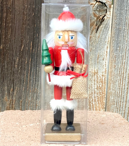 Santa holding tree - gift, bag