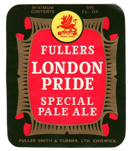 Beer label fullers - beer, label: