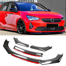 For Vauxhall Corsa Corsa-e Carbon Front Bumper Lip Splitter Spoiler Body Kit