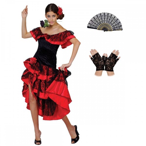 Ladies spanish senorita - +, fan
