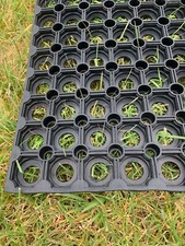 4 x 22mm Gateway Grass Mats 1mx1.5m Safety Rubber Matting Playground field mat