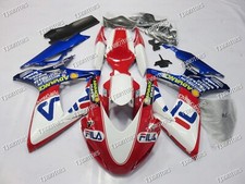 For 06-07 GSXR600/750 Red White ABS Injection Bodywork Track/ Race Fairing Kit
