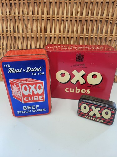 Vintage retro oxo tins - vintage,