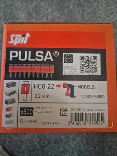 Spit pulsa nails hc6 22mm - spit,