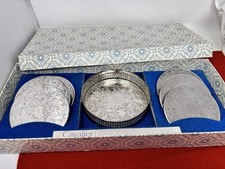 Vintage Silver Plated Coasters