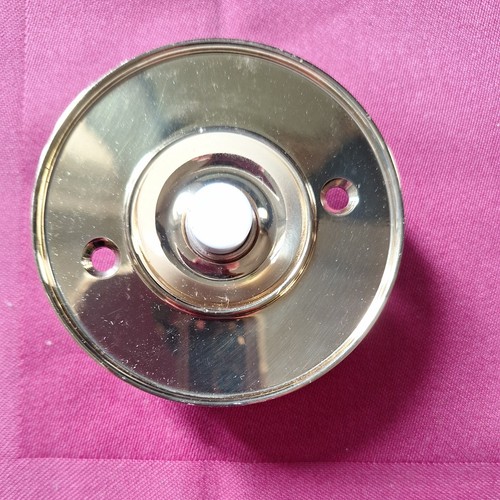 Solid brass door bell white - brass,