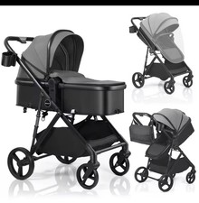 2 in 1 Baby Pram Pushchair