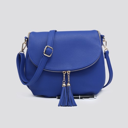 Leather look crossbody - leather,