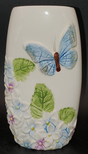 Butterfly ceramic vase with - ceramic,